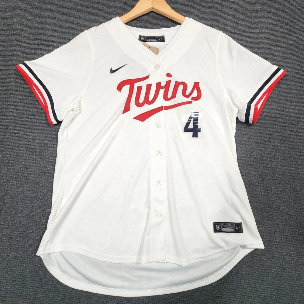 Nike Minnesota Twins #4 Carlos Correa Jersey Women Large White NWT
